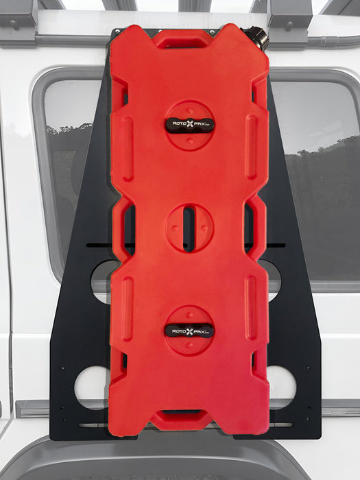 Mercedes G-Wagen side mount external fuel carrier 4 Gallon Rotopax Extra fuel for Mercedes G-Class