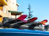 Ski-Snowboard-carrier-for-G-Wagen-Slimline-Roof-rack-load-bars-loaded